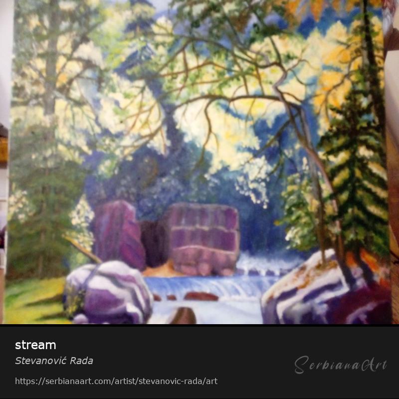 stream, Creative Handicraft/Canvas, Stevanović Rada