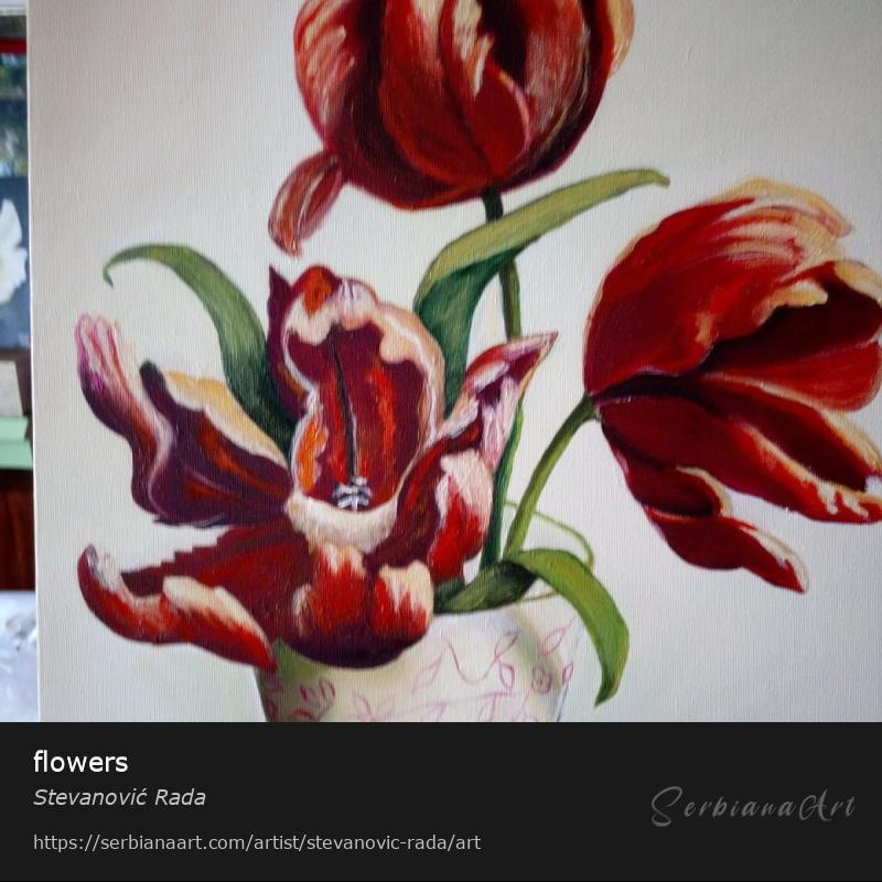 flowers, Creative Handicraft/Canvas, Stevanović Rada