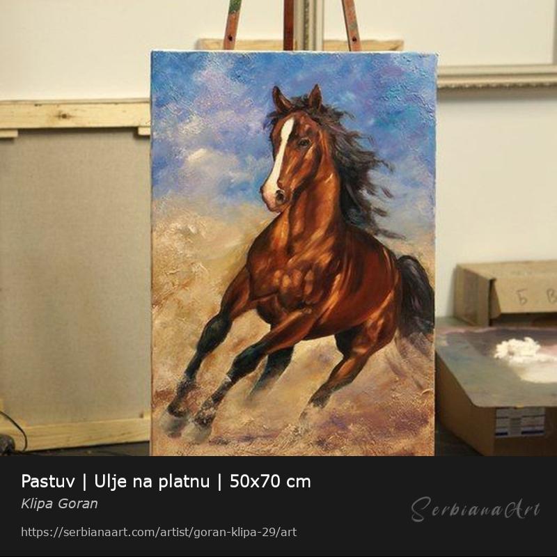 Pastuv | Ulje na platnu | 50x70 cm, Oil/Canvas, Klipa Goran