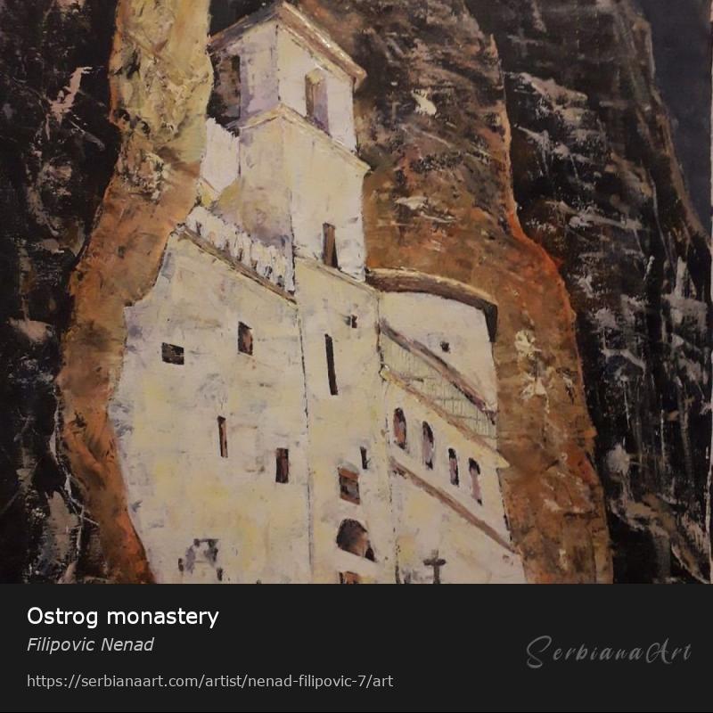 Ostrog monastery, Oil/Canvas, Filipovic Nenad