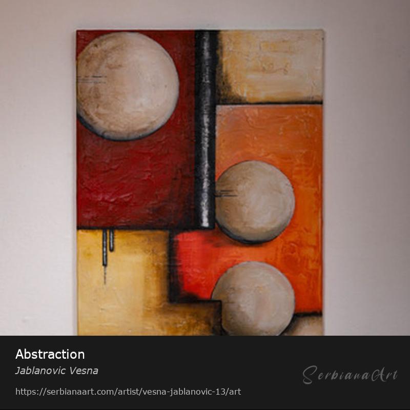 Abstraction, Acrylic/Canvas, Jablanovic Vesna