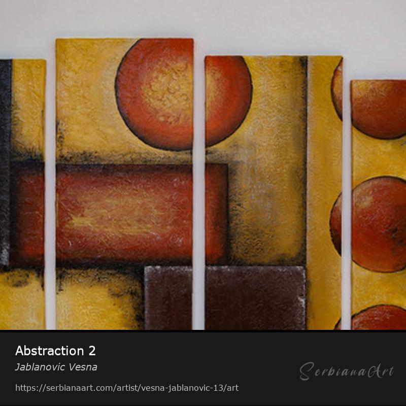 Abstraction 2, Acrylic/Canvas, Jablanovic Vesna