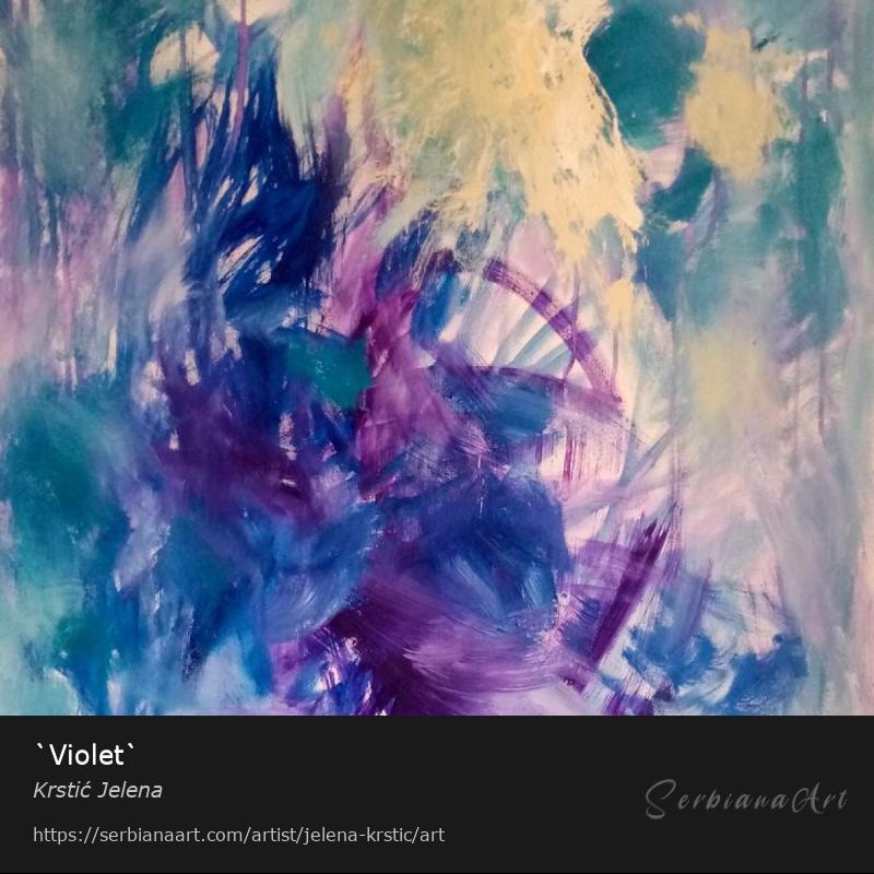 `Violet`, Oil/Canvas, Krstić Jelena