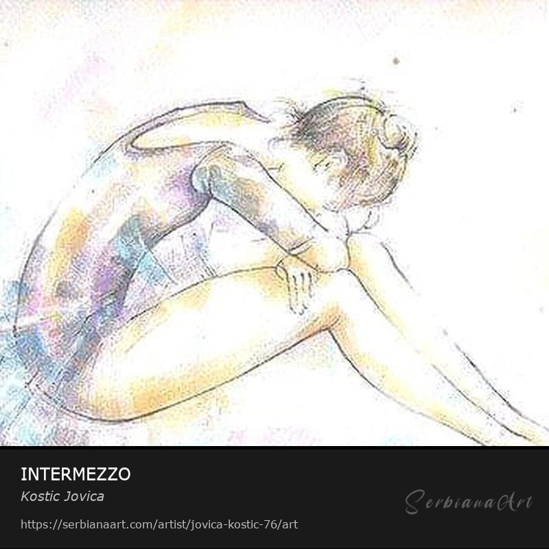 INTERMEZZO, Watercolor/Paper, Kostic Jovica