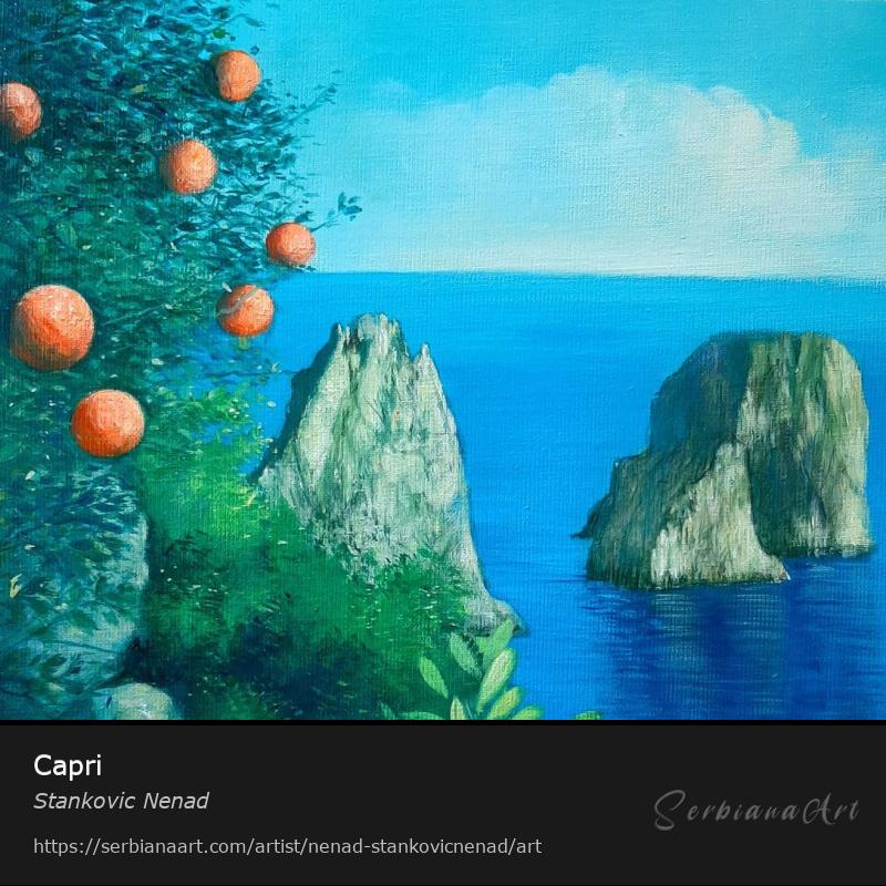 Capri, Oil/Canvas, Stankovic Nenad