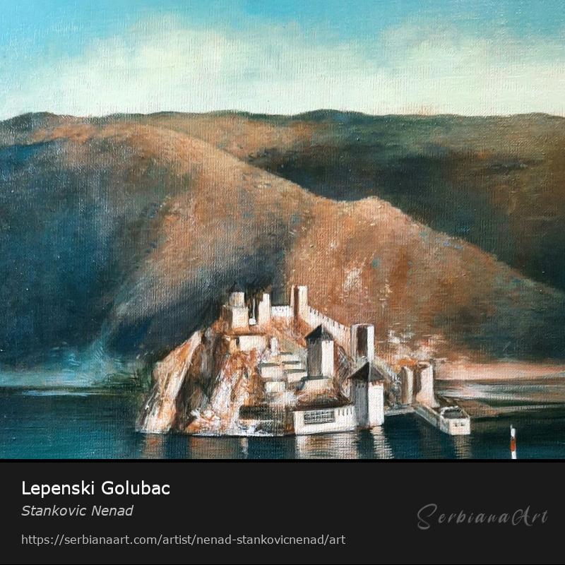 Lepenski Golubac, Oil/Canvas, Stankovic Nenad