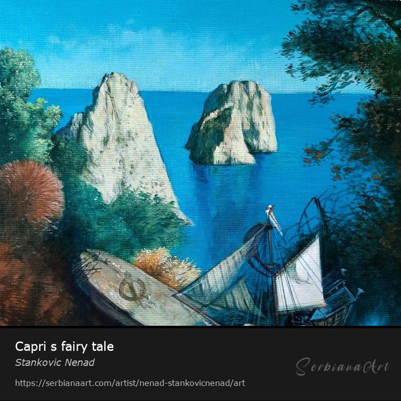 Capri s fairy tale, Oil/Canvas, Stankovic Nenad