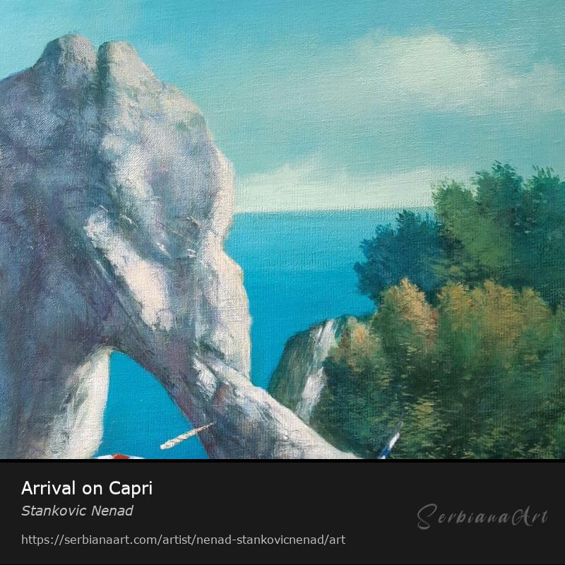 Arrival on Capri, Oil/Canvas, Stankovic Nenad