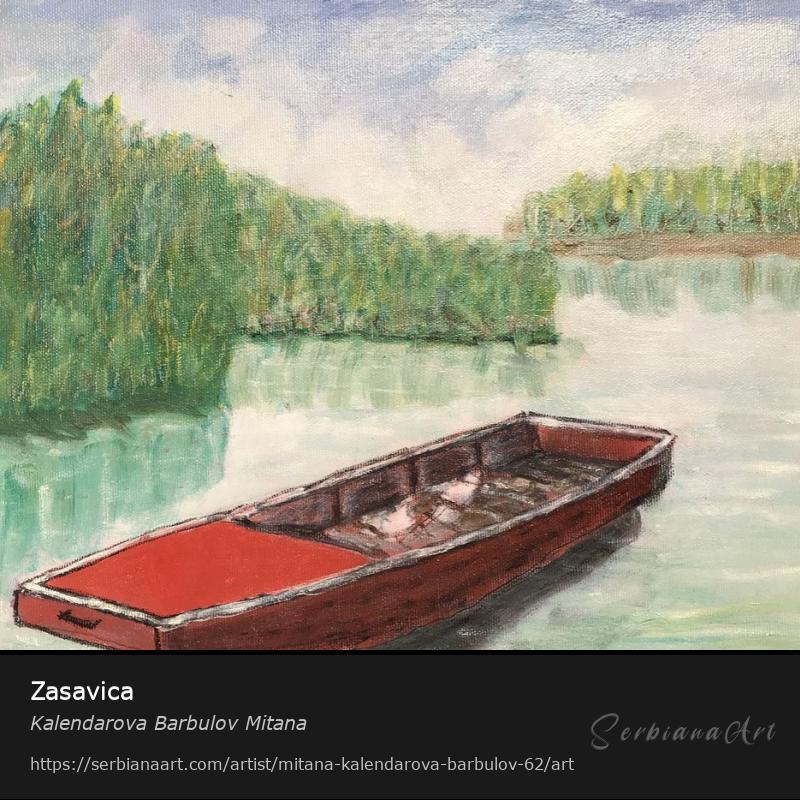 Zasavica, Oil/Canvas, Kalendarova Barbulov Mitana