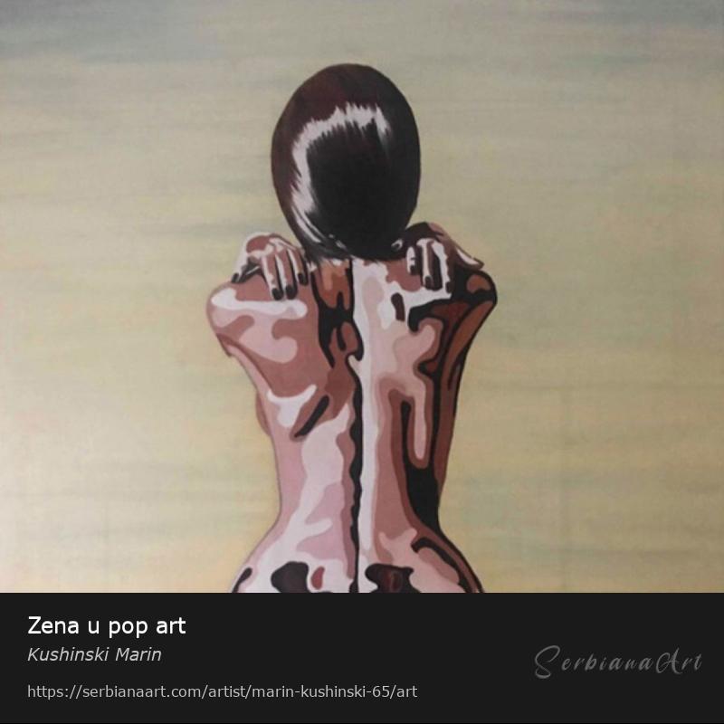 Zena u pop art, Oil/Canvas, Kushinski Marin