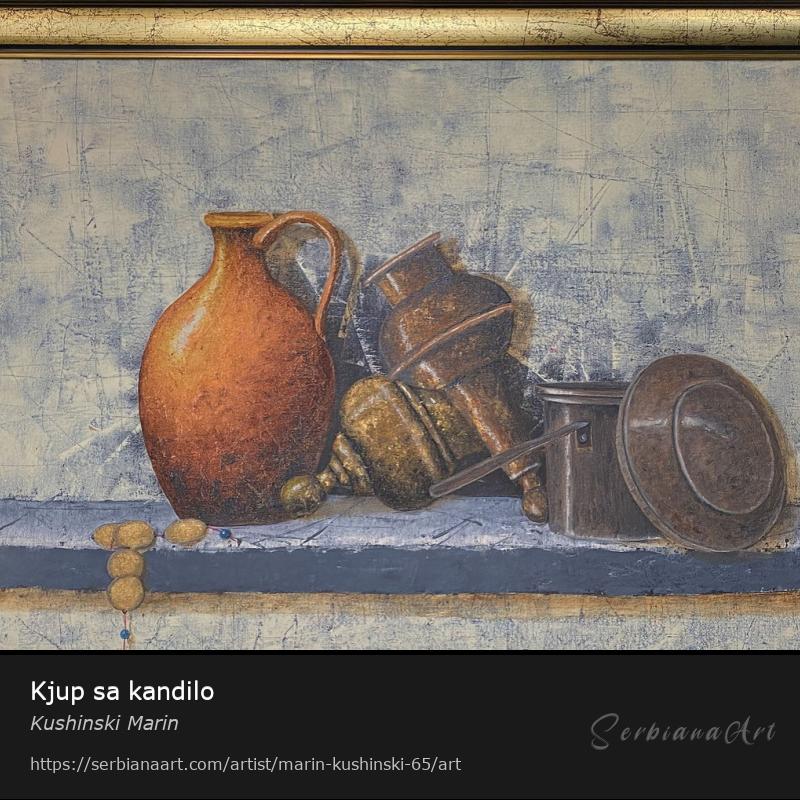 Kjup sa kandilo, Oil/Canvas, Kushinski Marin