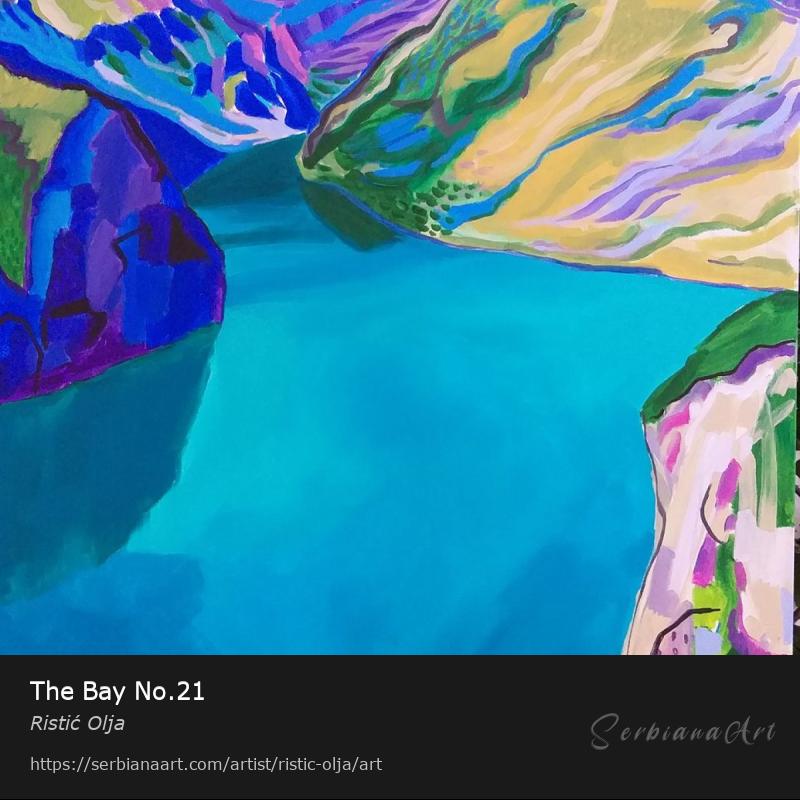 The Bay No.21, Acrylic/Canvas, Ristić Olja