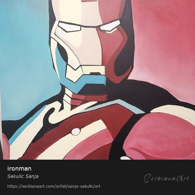 ironman, Acrylic/Canvas, Sekulic Sanja