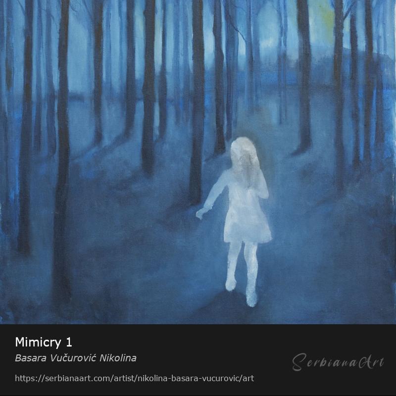 Mimicry 1, Oil/Canvas, Basara Vučurović Nikolina