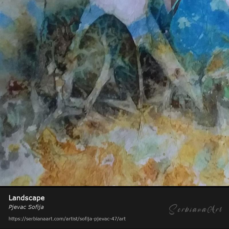 Landscape, Oil/Canvas, Pjevac Sofija