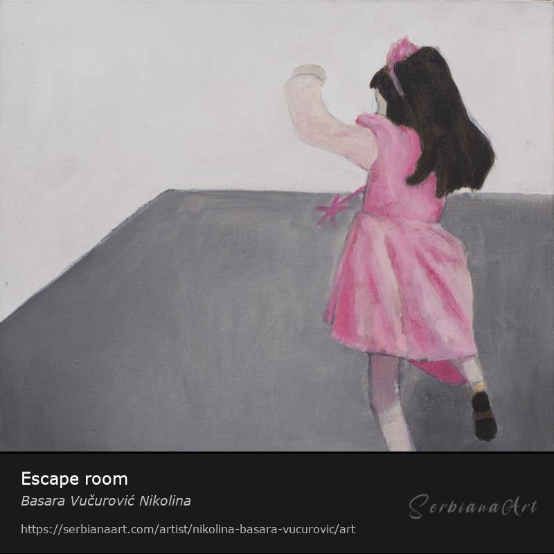Escape room, Acrylic/Mixed, Basara Vučurović Nikolina