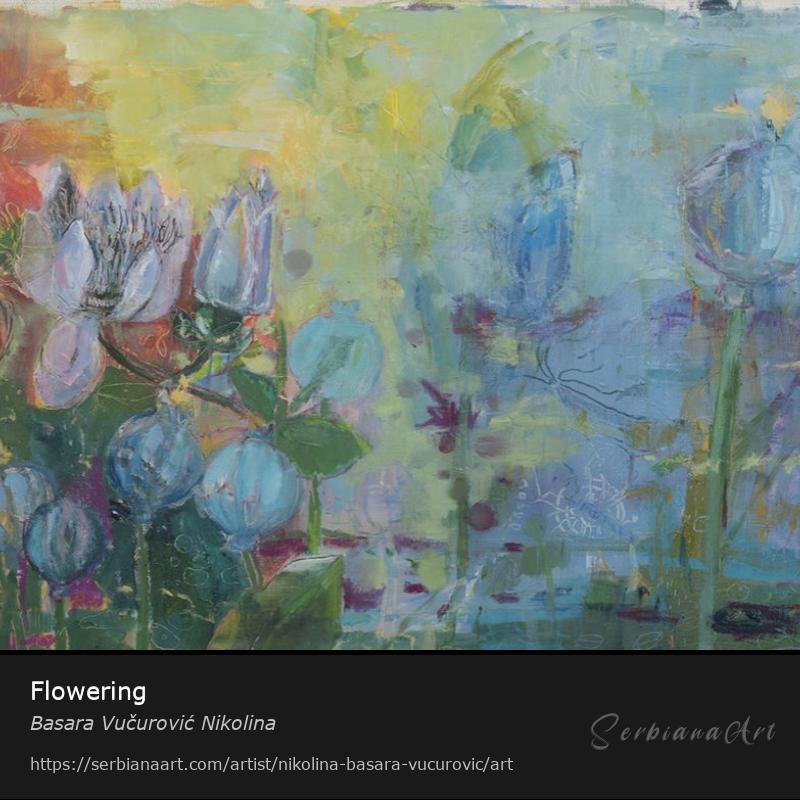 Flowering, Oil/Canvas, Basara Vučurović Nikolina