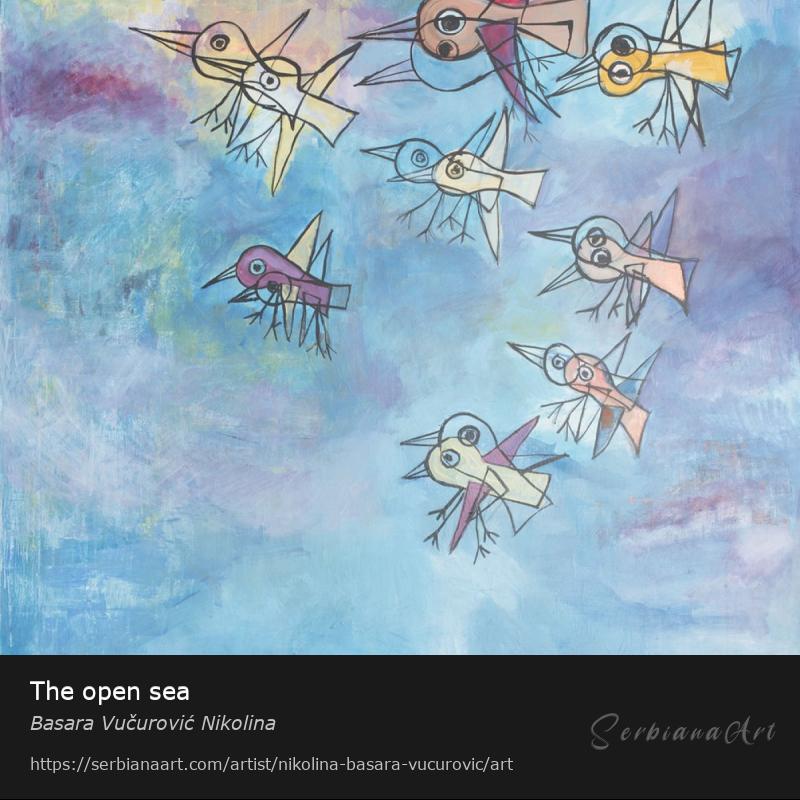 The open sea, Oil/Canvas, Basara Vučurović Nikolina