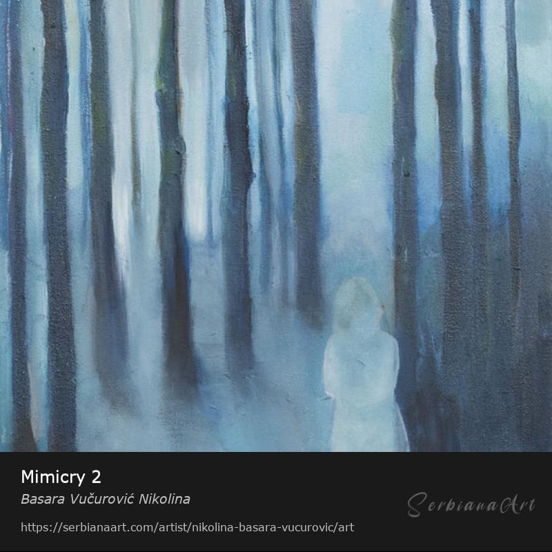 Mimicry 2, Oil/Canvas, Basara Vučurović Nikolina