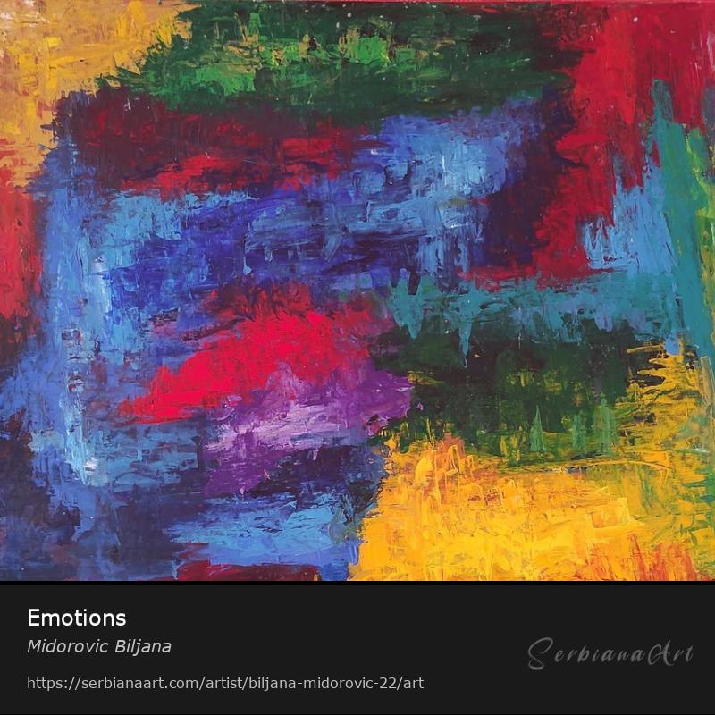 Emotions, Acrylic/Cardboard, Midorovic Biljana