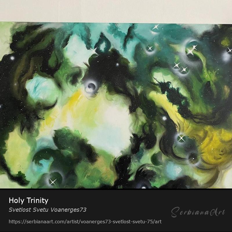Holy Trinity, Acrylic/Canvas, Svetlost Svetu Voanerges73