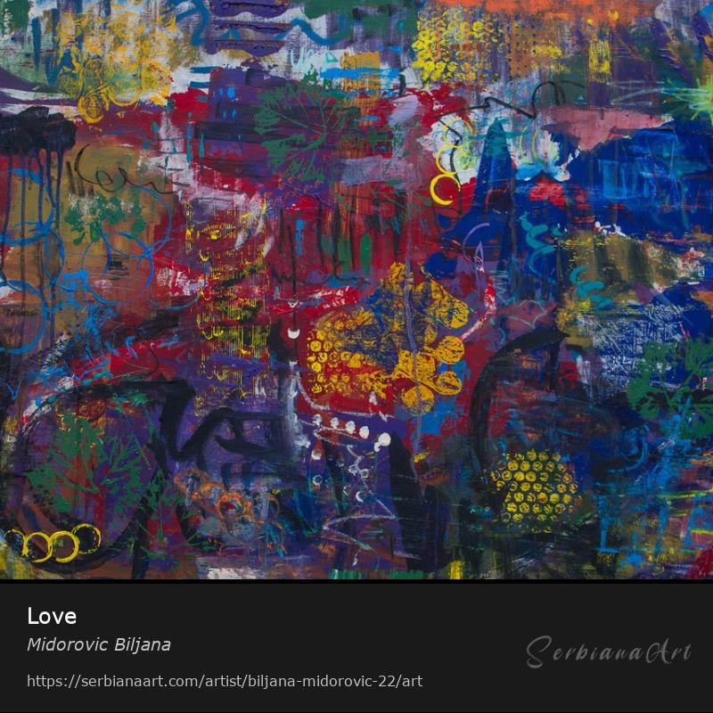 Love, Mixed Media/Cardboard, Midorovic Biljana