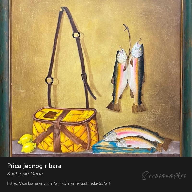 Prica jednog ribara, Oil/Canvas, Kushinski Marin