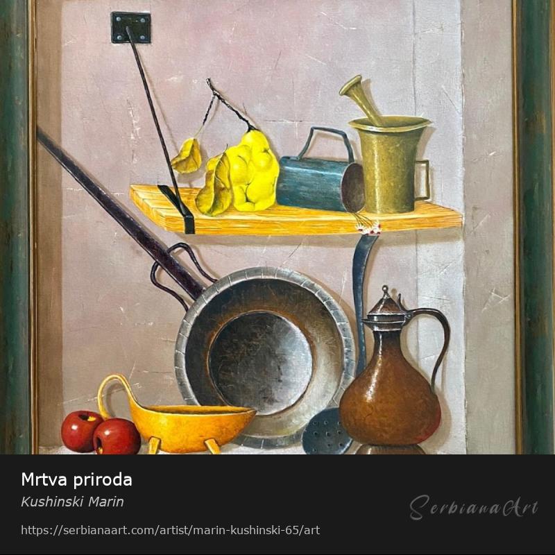 Mrtva priroda, Oil/Canvas, Kushinski Marin