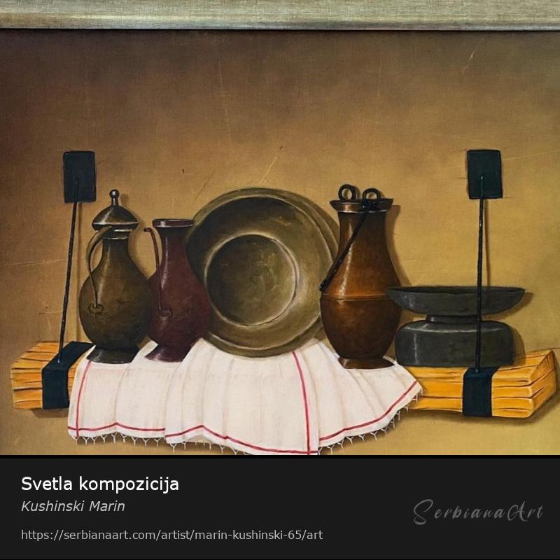 Svetla kompozicija, Oil/Canvas, Kushinski Marin