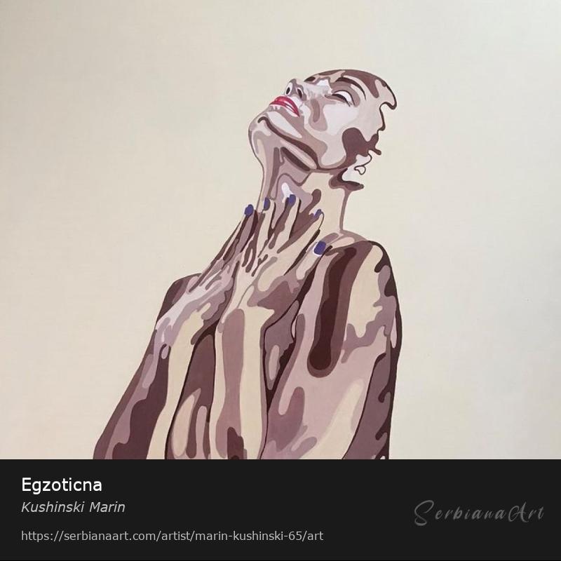 Egzoticna, Oil/Canvas, Kushinski Marin