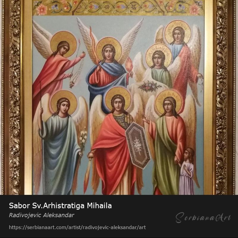 Sabor Sv.Arhistratiga Mihaila, Oil/Canvas, Radivojevic Aleksandar
