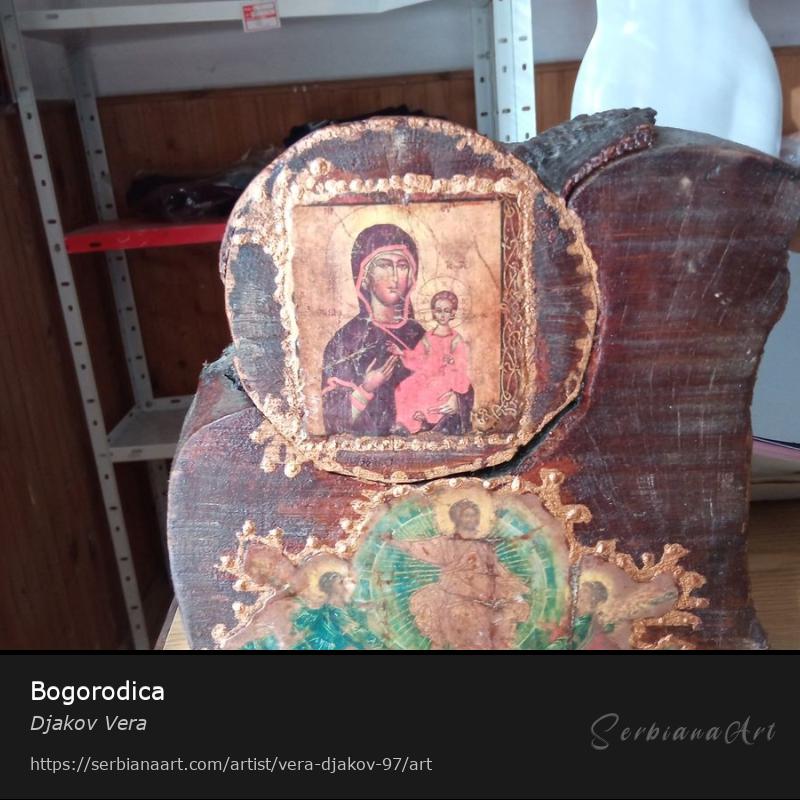 Bogorodica, Sculpture/Wood, Djakov Vera
