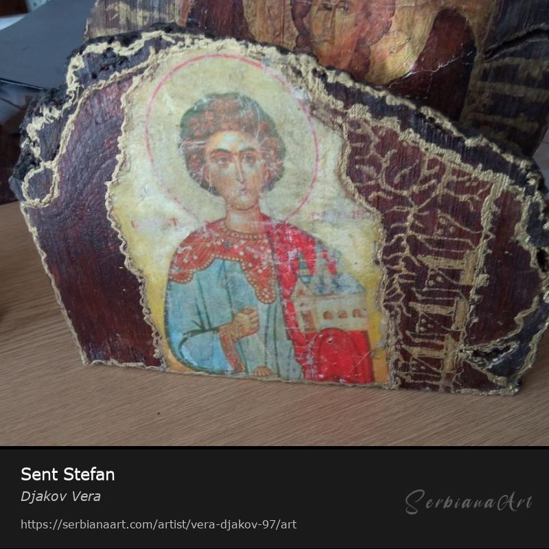 Sent Stefan, Sculpture/Wood, Djakov Vera