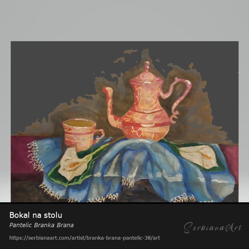 Bokal na stolu, Pastel/Paper, Pantelic Branka Brana