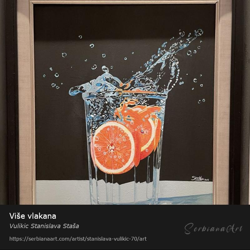 Više vlakana, Acrylic/Canvas, Vulikic Stanislava Staša