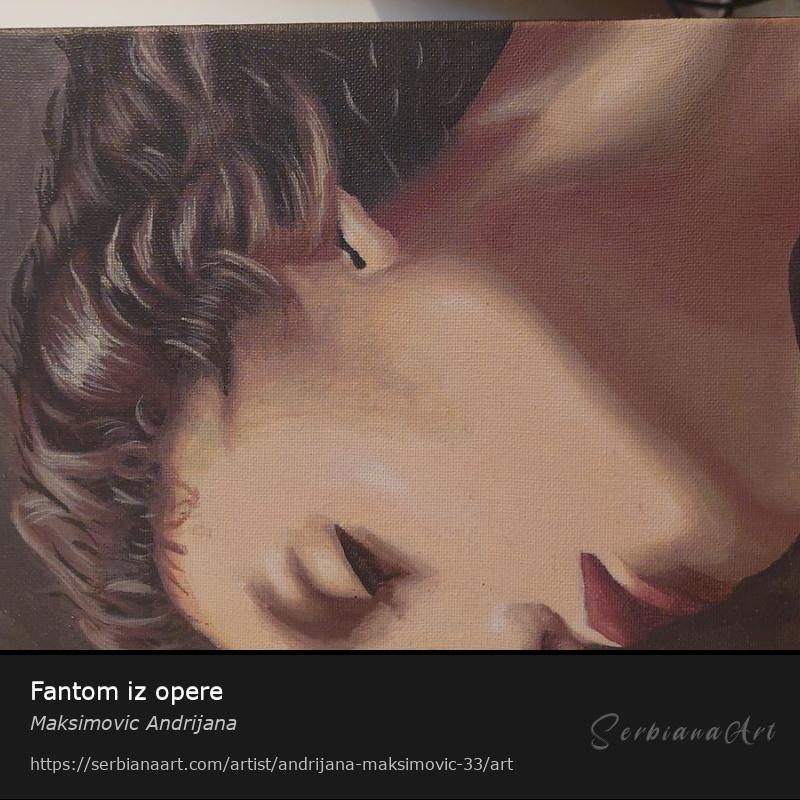 Fantom iz opere, Acrylic/Canvas, Maksimovic Andrijana