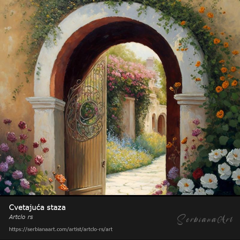 Cvetajuća staza, Digital Art/Canvas, Artclo rs