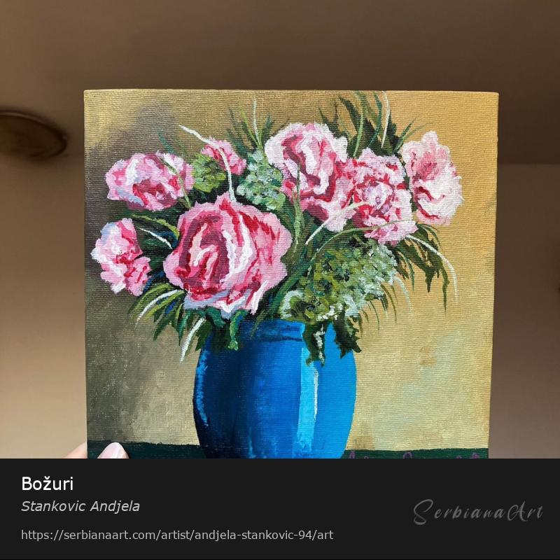 Božuri, Acrylic/Canvas, Stankovic Andjela