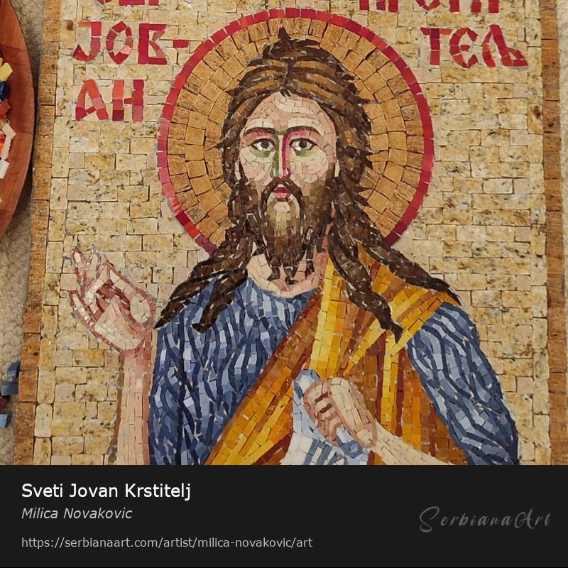 Sveti Jovan Krstitelj, Mosaic/Stone, Milica Novakovic