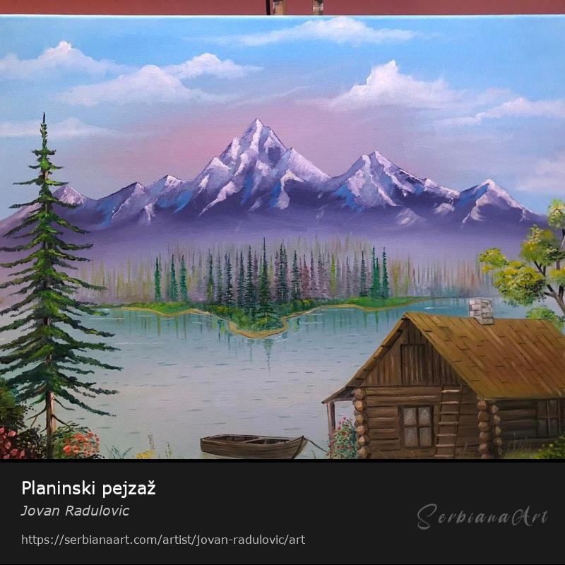 Planinski pejzaž, Oil/Canvas, Jovan Radulovic