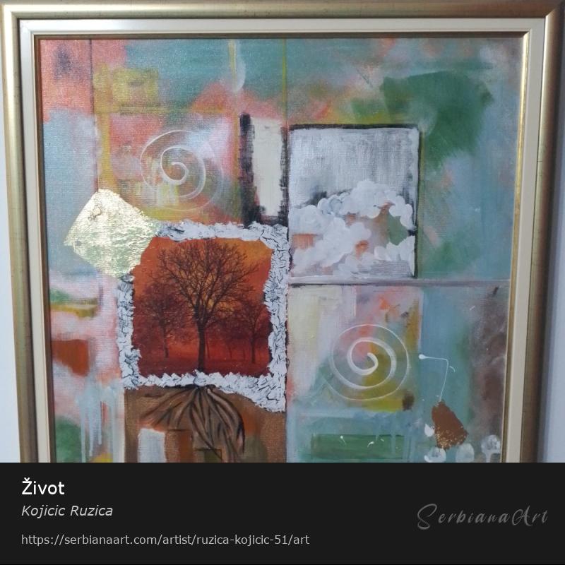 Život, Acrylic/Canvas, Kojicic Ruzica