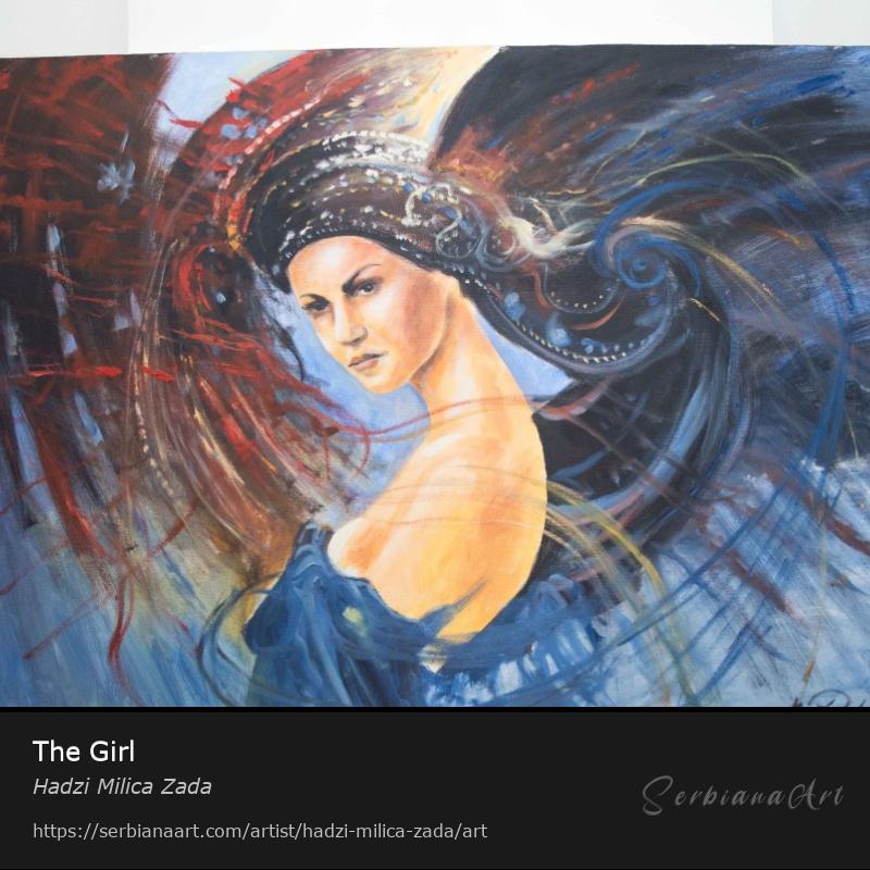 The Girl, Oil/Canvas, Hadzi Milica Zada