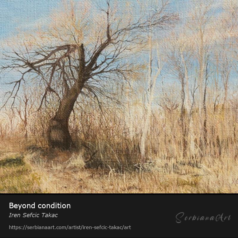 Beyond condition, Acrylic/Textile, Iren Sefcic Takac