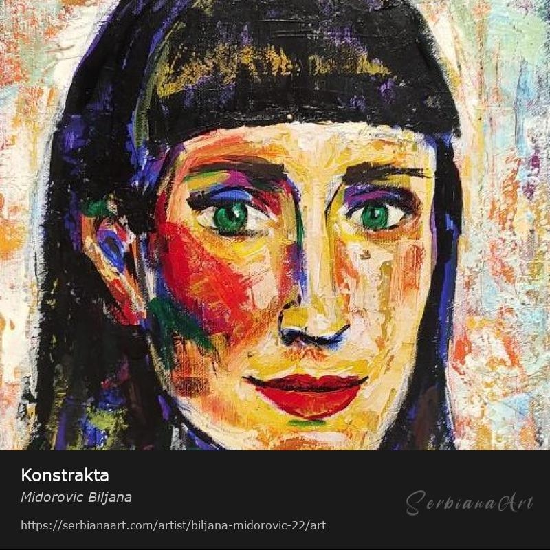 Konstrakta , Acrylic/Canvas, Midorovic Biljana
