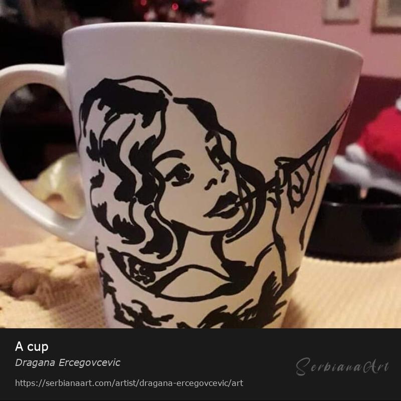 A cup, Creative Handicraft/Ceramic, Dragana Ercegovcevic