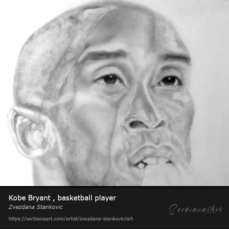 Kobe Bryant , basketball player, Pencil/Paper, Zvezdana Stankovic