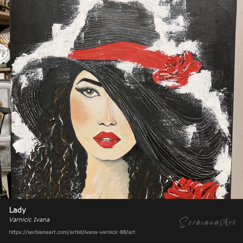 Lady, Oil/Canvas, Varnicic Ivana