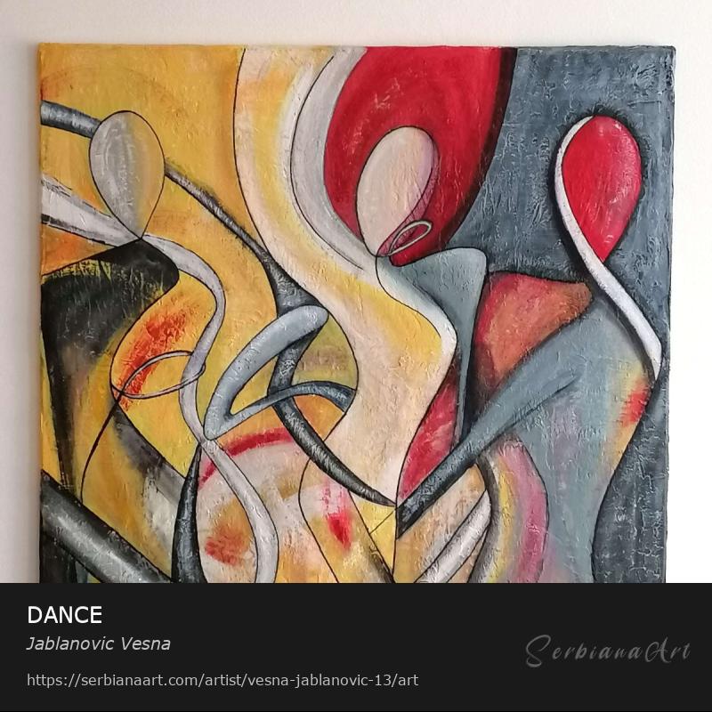 DANCE, Acrylic/Canvas, Jablanovic Vesna