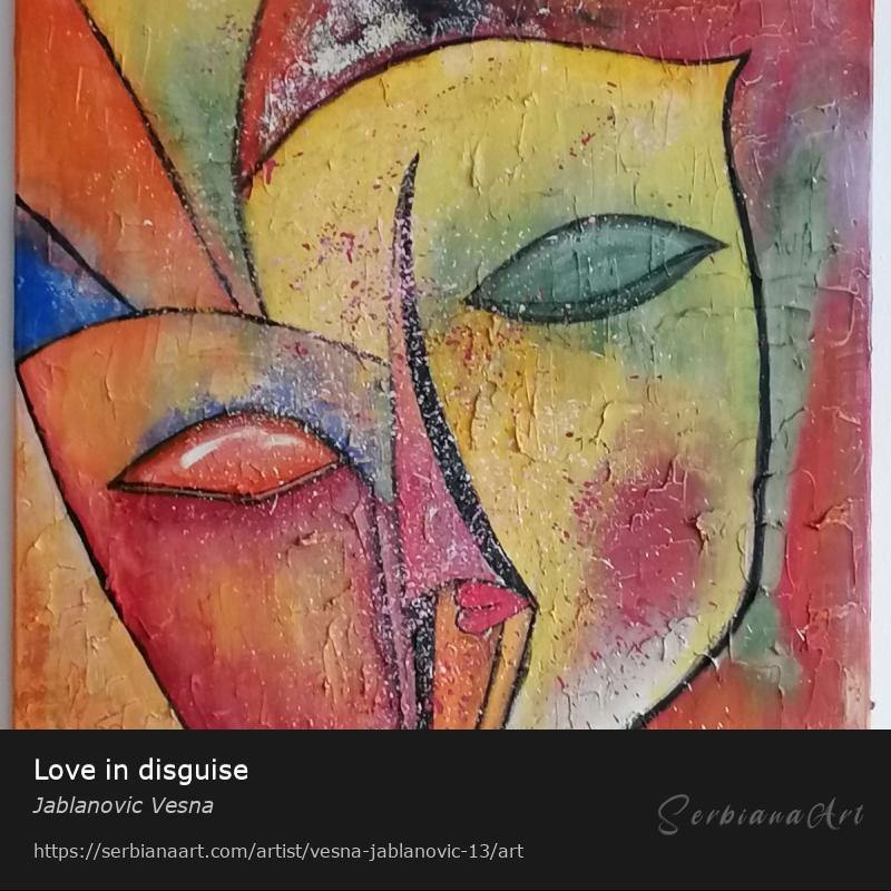 Love in disguise, Acrylic/Canvas, Jablanovic Vesna