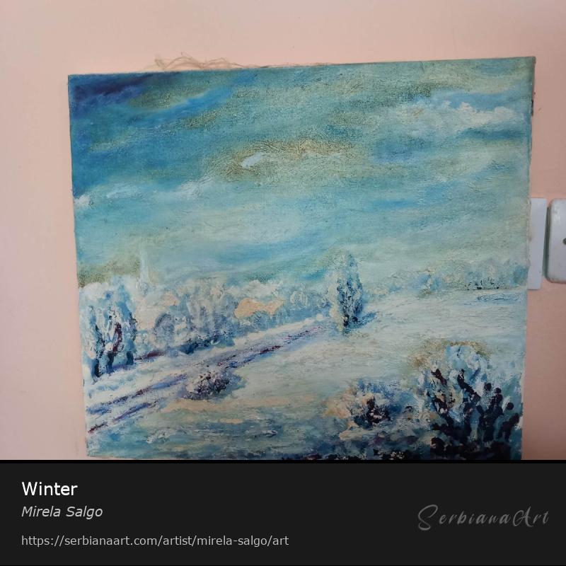 Winter, Oil/Canvas, Mirela Salgo